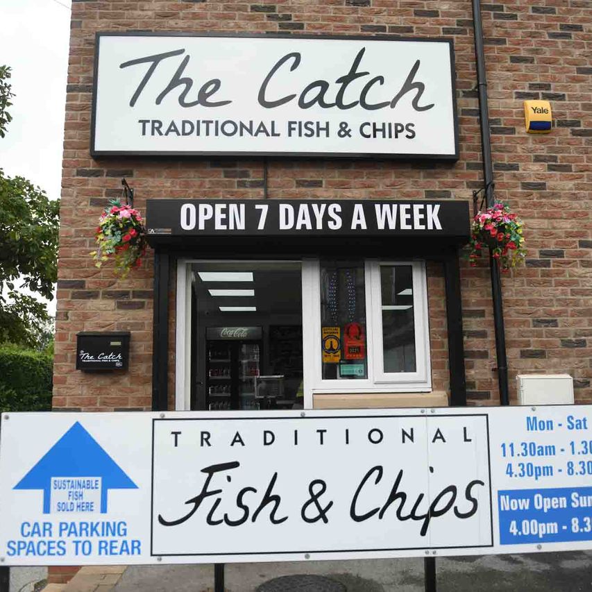 the catch fish and chips