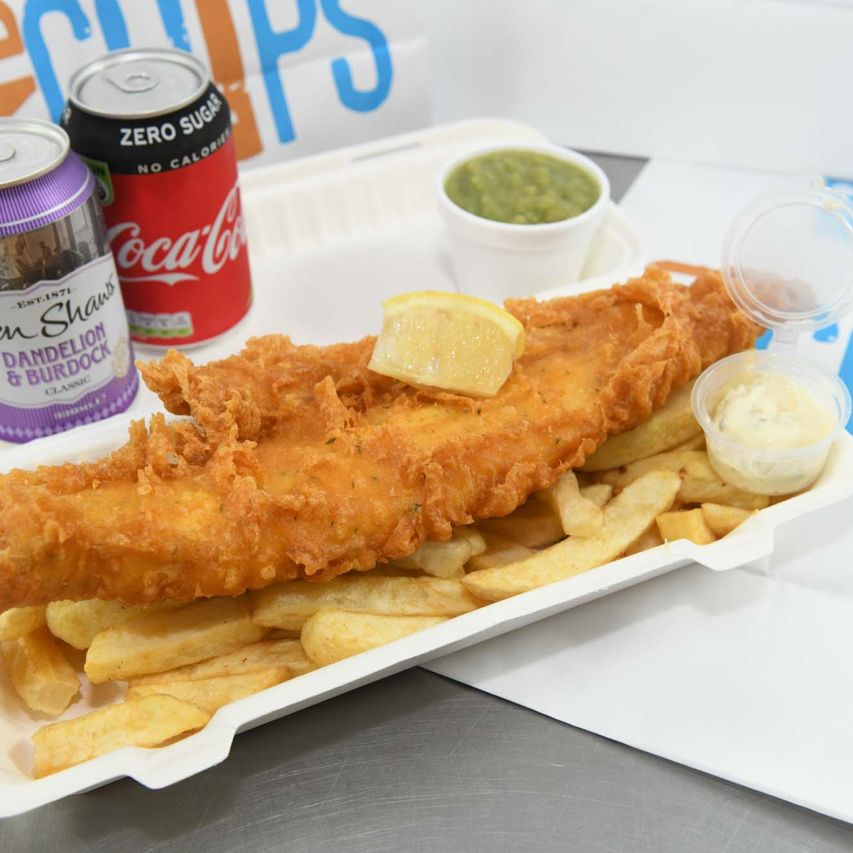 the catch fish and chips